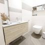 Mondiaz OLAN Toiletmeubel 100x30x40cm met 1 kraangaten 1 lades light brown grey mat Wastafel Lex midden Solid Surface Wit FK75342741 - Thumbnail 5