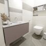 Mondiaz OLAN Toiletmeubel 100x30x40cm met 0 kraangaten 1 lades smoke mat Wastafel Lex midden Solid Surface Wit FK75342510 - Thumbnail 5