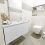 Mondiaz OLAN Toiletmeubel 100x30x40cm met 1 kraangaten 1 lades talc mat Wastafel Lex rechts Solid Surface Wit FK75342426 - Thumbnail 4