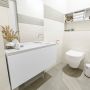 Mondiaz OLAN Toiletmeubel 100x30x40cm met 0 kraangaten 1 lades talc mat Wastafel Lex rechts Solid Surface Wit FK75342427 - Thumbnail 5