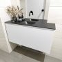 Mondiaz OLAN Toiletmeubel 100x30x40cm met 0 kraangaten 1 lades talc mat Wastafel Lex midden Solid Surface Zwart FK75342771 - Thumbnail 4