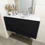 Mondiaz OLAN Toiletmeubel 100x30x40cm met 1 kraangaten 1 lades urban mat Wastafel Lex midden Solid Surface Wit FK75342451 - Thumbnail 3