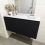 Mondiaz OLAN Toiletmeubel 100x30x40cm met 0 kraangaten 1 lades urban mat Wastafel Lex rechts Solid Surface Wit FK75342456 - Thumbnail 4