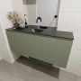 Mondiaz OLAN Toiletmeubel 120x30x40cm met 0 kraangaten 1 lades army mat Wastafel Lex midden Solid Surface Zwart FK75342893 - Thumbnail 4