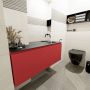 Mondiaz OLAN Toiletmeubel 120x30x40cm met 0 kraangaten 1 lades fire mat Wastafel Lex rechts Solid Surface Zwart FK75342955 - Thumbnail 5