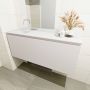 Mondiaz OLAN Toiletmeubel 120x30x40cm met 0 kraangaten 1 lades linen mat Wastafel Lex links Solid Surface Wit FK75342634 - Thumbnail 4