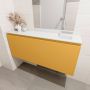 Mondiaz OLAN Toiletmeubel 120x30x40cm met 0 kraangaten 1 lades ocher mat Wastafel Lex rechts Solid Surface Wit FK75342578 - Thumbnail 4