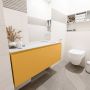 Mondiaz OLAN Toiletmeubel 120x30x40cm met 0 kraangaten 1 lades ocher mat Wastafel Lex rechts Solid Surface Wit FK75342578 - Thumbnail 5