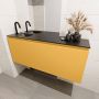 Mondiaz OLAN Toiletmeubel 120x30x40cm met 1 kraangaten 1 lades ocher mat Wastafel Lex links Solid Surface Zwart FK75342923 - Thumbnail 4