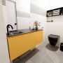 Mondiaz OLAN Toiletmeubel 120x30x40cm met 1 kraangaten 1 lades ocher mat Wastafel Lex links Solid Surface Zwart FK75342923 - Thumbnail 5