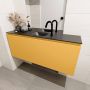 Mondiaz OLAN Toiletmeubel 120x30x40cm met 1 kraangaten 1 lades ocher mat Wastafel Lex midden Solid Surface Zwart FK75342921 - Thumbnail 4