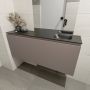 Mondiaz OLAN Toiletmeubel 120x30x40cm met 0 kraangaten 1 lades smoke mat Wastafel Lex rechts Solid Surface Zwart FK75342868 - Thumbnail 4