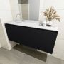 Mondiaz OLAN Toiletmeubel 120x30x40cm met 0 kraangaten 1 lades urban mat Wastafel Lex links Solid Surface Wit FK75342460 - Thumbnail 3