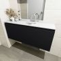 Mondiaz OLAN Toiletmeubel 120x30x40cm met 1 kraangaten 1 lades urban mat Wastafel Lex midden Solid Surface Wit FK75342457 - Thumbnail 4