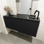 Mondiaz OLAN Toiletmeubel 120x30x40cm met 1 kraangaten 1 lades urban mat Wastafel Lex rechts Solid Surface Zwart FK75342809 - Thumbnail 4