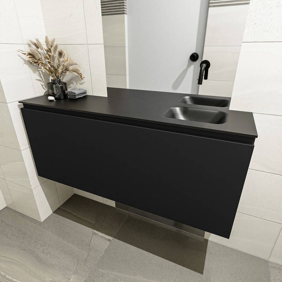 Mondiaz Olan fonteinmeubel 120cm Urban Lex wastafel Urban rechts zonder kraangat