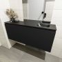 Mondiaz OLAN Toiletmeubel 120x30x40cm met 0 kraangaten 1 lades urban mat Wastafel Lex rechts Solid Surface Zwart FK75342810 - Thumbnail 4