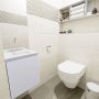 Mondiaz OLAN Toiletmeubel 40x30x40cm met 0 kraangaten 1 lades cale mat Wastafel Lex midden Solid Surface Wit FK75342637 - Thumbnail 4