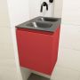 Mondiaz OLAN Toiletmeubel 40x30x40cm met 0 kraangaten 1 lades fire mat Wastafel Lex midden Solid Surface Zwart FK75342927 - Thumbnail 3