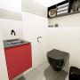 Mondiaz OLAN Toiletmeubel 40x30x40cm met 0 kraangaten 1 lades fire mat Wastafel Lex midden Solid Surface Zwart FK75342927 - Thumbnail 4