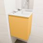 Mondiaz OLAN Toiletmeubel 40x30x40cm met 0 kraangaten 1 lades ocher mat Wastafel Lex rechts Solid Surface Wit FK75342554 - Thumbnail 4