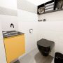 Mondiaz OLAN Toiletmeubel 40x30x40cm met 0 kraangaten 1 lades ocher mat Wastafel Lex rechts Solid Surface Zwart FK75342902 - Thumbnail 4