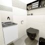 Mondiaz OLAN Toiletmeubel 40x30x40cm met 0 kraangaten 1 lades talc mat Wastafel Lex rechts Solid Surface Zwart FK75342757 - Thumbnail 4