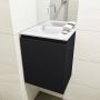 Mondiaz OLAN Toiletmeubel 40x30x40cm met 0 kraangaten 1 lades urban mat Wastafel Lex links Solid Surface Wit FK75342436 - Thumbnail 4