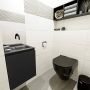 Mondiaz OLAN Toiletmeubel 40x30x40cm met 0 kraangaten 1 lades urban mat Wastafel Lex rechts Solid Surface Zwart FK75342786 - Thumbnail 4