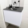 Mondiaz OLAN Toiletmeubel 60x30x40cm met 0 kraangaten 1 lades cale mat Wastafel Lex midden Solid Surface Zwart FK75342991 - Thumbnail 4