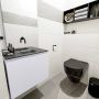 Mondiaz OLAN Toiletmeubel 60x30x40cm met 0 kraangaten 1 lades cale mat Wastafel Lex midden Solid Surface Zwart FK75342991 - Thumbnail 5