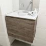 Mondiaz OLAN Toiletmeubel 60x30x40cm met 0 kraangaten 1 lades dark brown mat Wastafel Lex links Solid Surface Wit FK75342703 - Thumbnail 4