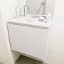 Mondiaz OLAN Toiletmeubel 60x30x40cm met 1 kraangaten 1 lades linen mat Wastafel Lex links Solid Surface Wit FK75342615 - Thumbnail 4