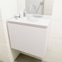 Mondiaz OLAN Toiletmeubel 60x30x40cm met 0 kraangaten 1 lades linen mat Wastafel Lex midden Solid Surface Wit FK75342614 - Thumbnail 4