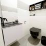 Mondiaz OLAN Toiletmeubel 60x30x40cm met 1 kraangaten 1 lades linen mat Wastafel Lex links Solid Surface Zwart FK75342963 - Thumbnail 5
