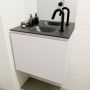 Mondiaz OLAN Toiletmeubel 60x30x40cm met 1 kraangaten 1 lades linen mat Wastafel Lex midden Solid Surface Zwart FK75342961 - Thumbnail 4