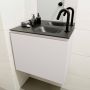 Mondiaz OLAN Toiletmeubel 60x30x40cm met 1 kraangaten 1 lades linen mat Wastafel Lex rechts Solid Surface Zwart FK75342965 - Thumbnail 4