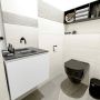 Mondiaz OLAN Toiletmeubel 60x30x40cm met 0 kraangaten 1 lades talc mat Wastafel Lex midden Solid Surface Zwart FK75342759 - Thumbnail 5