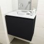 Mondiaz OLAN Toiletmeubel 60x30x40cm met 0 kraangaten 1 lades urban mat Wastafel Lex links Solid Surface Wit FK75342442 - Thumbnail 4