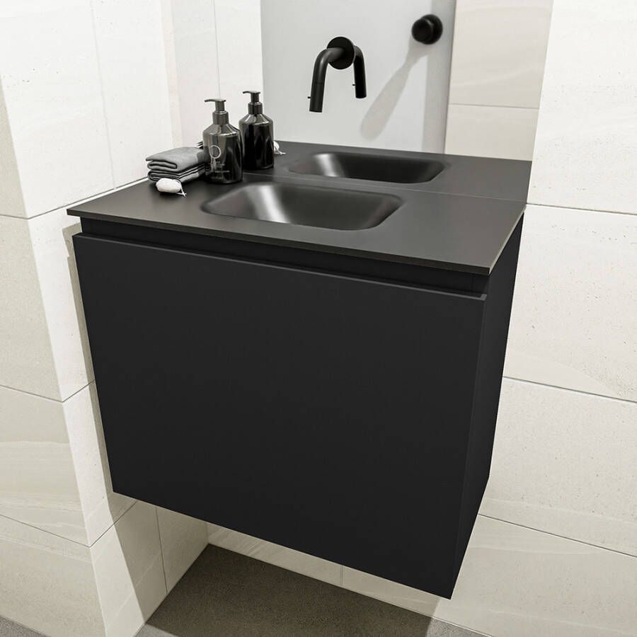 Mondiaz Olan fonteinmeubel 60cm Urban Lex wastafel Urban midden zonder kraangat