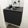 Mondiaz OLAN Toiletmeubel 60x30x40cm met 0 kraangaten 1 lades urban mat Wastafel Lex midden Solid Surface Zwart FK75342788 - Thumbnail 4