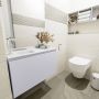 Mondiaz OLAN Toiletmeubel 80x30x40cm met 1 kraangaten 1 lades cale mat Wastafel Lex links Solid Surface Wit FK75342650 - Thumbnail 5