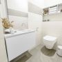 Mondiaz OLAN Toiletmeubel 80x30x40cm met 0 kraangaten 1 lades talc mat Wastafel Lex rechts Solid Surface Wit FK75342421 - Thumbnail 5