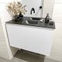 Mondiaz OLAN Toiletmeubel 80x30x40cm met 0 kraangaten 1 lades talc mat Wastafel Lex midden Solid Surface Zwart FK75342765 - Thumbnail 4