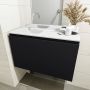 Mondiaz OLAN Toiletmeubel 80x30x40cm met 0 kraangaten 1 lades urban mat Wastafel Lex links Solid Surface Wit FK75342448 - Thumbnail 4