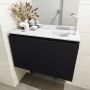 Mondiaz OLAN Toiletmeubel 80x30x40cm met 1 kraangaten 1 lades urban mat Wastafel Lex rechts Solid Surface Wit FK75342449 - Thumbnail 4