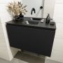 Mondiaz OLAN Toiletmeubel 80x30x40cm met 0 kraangaten 1 lades urban mat Wastafel Lex midden Solid Surface Zwart FK75342794 - Thumbnail 3
