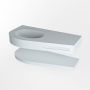 Mondiaz RIVA badmeubelsets 100x50x5.8cm 0 lades Clay mat 0 kraangaten 1 wasbak links Clay solid surface RIVA-D10033 - Thumbnail 4