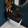 Mondiaz RIVA badmeubelsets 100x50x30cm 1 lade MDF Clay mat push to open 0 kraangaten 1 wasbak rechts Urban solid surface RIVA10210 - Thumbnail 5
