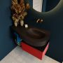 Mondiaz RIVA badmeubelsets 100x50x30cm 1 lade MDF Fire mat push to open 0 kraangaten 1 wasbak rechts Urban solid surface RIVA10258 - Thumbnail 5